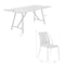 Armen Living Koala and Clip 5 Piece Dining Set in Dark Eucalyptus Wood and Metal with Black Rope 840254332324 - alternate 8